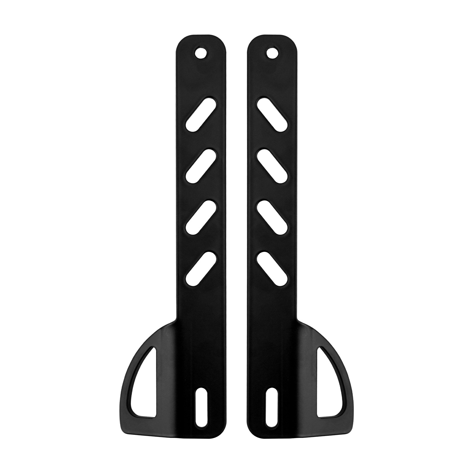 2x Black Front Fork Tie Down Brackets Mounting Holder For Harley Softail 2000-24
