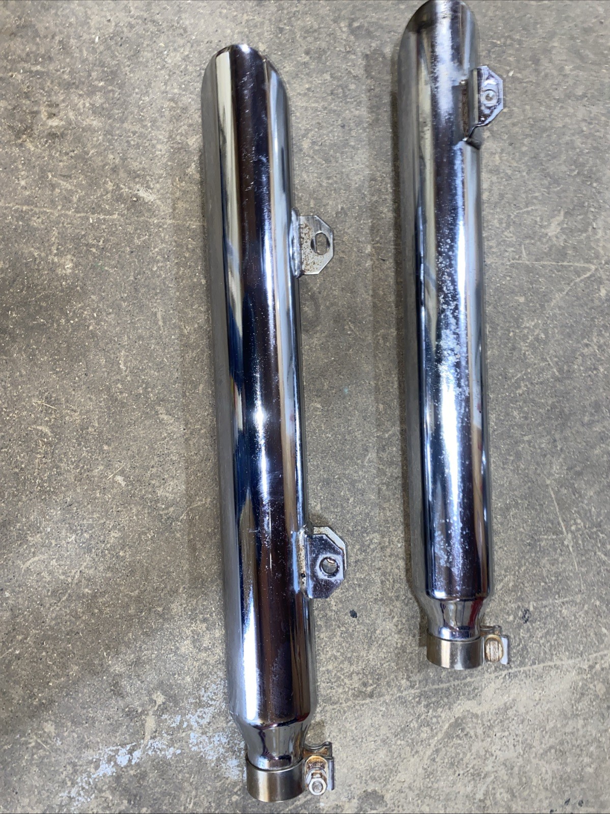 Slip On Slash Cut Mufflers Harley-Davidson Dyna Fat Bob 2008-2015