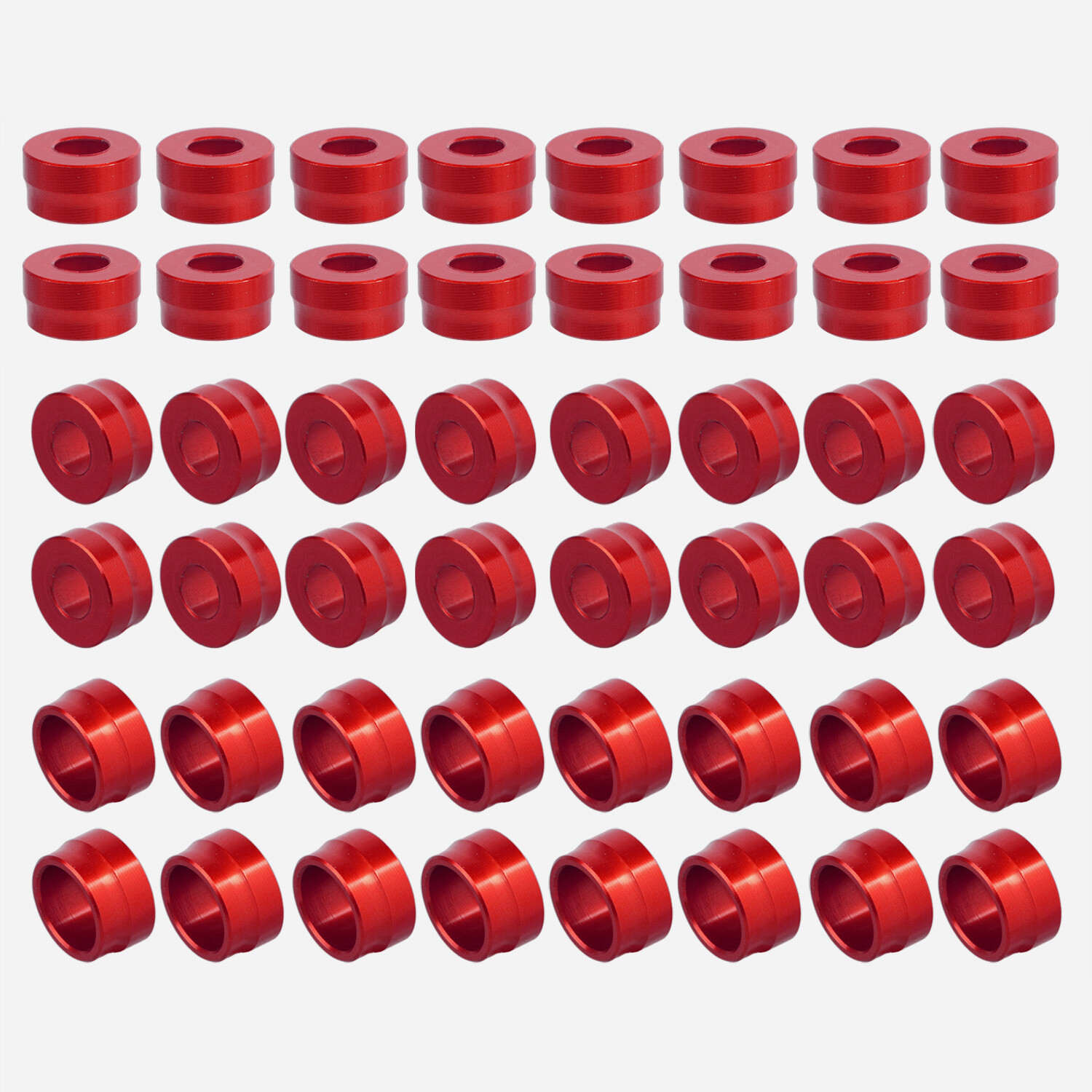 48X Red Engine Bolt Cover Caps For Harley Touring Electra Road Street Glide FLHX