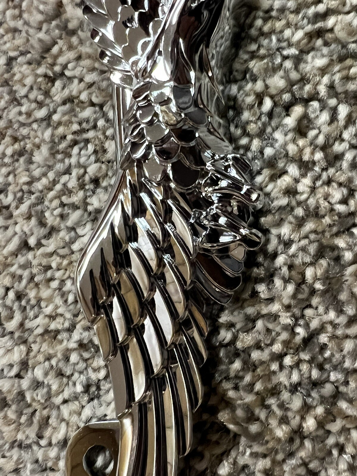 MOTORCYCLE Chrome American Eagle License Plate Tag Frame Holder
