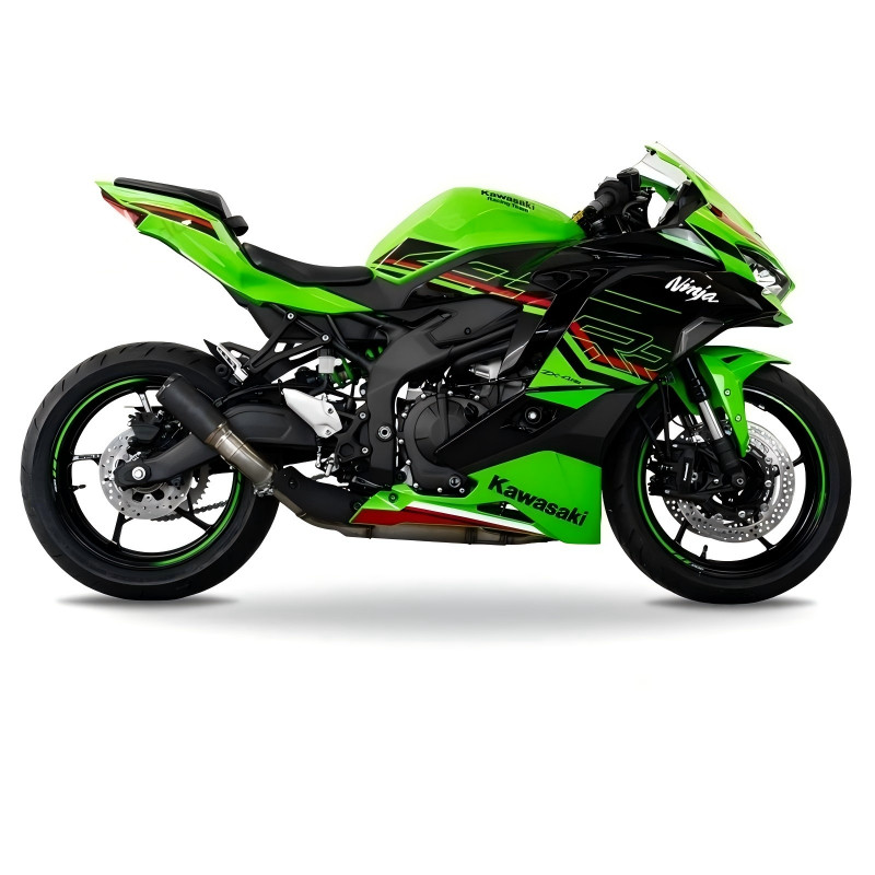 ZX4R 2023-2026 for Kawasaki Ninja ZX4RR ZX25R Slip On Exhaust Black Muffler Tips