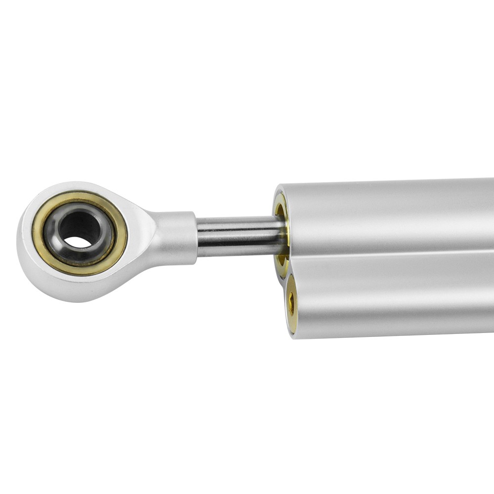 Stainless 350mm Siliver Steering Stabilizers Dampers For Aprilia BMW Kawasaki