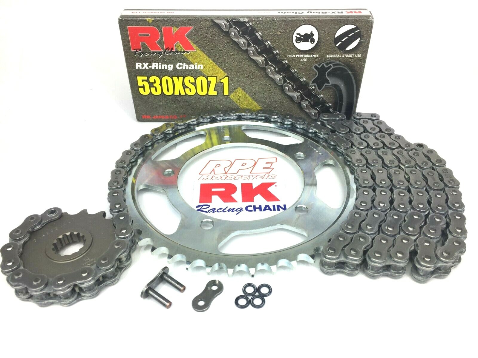 2021-2024 Honda CMX1100 Rebel OEM RK 530 Conv X-Ring Chain and Sprockets Kit