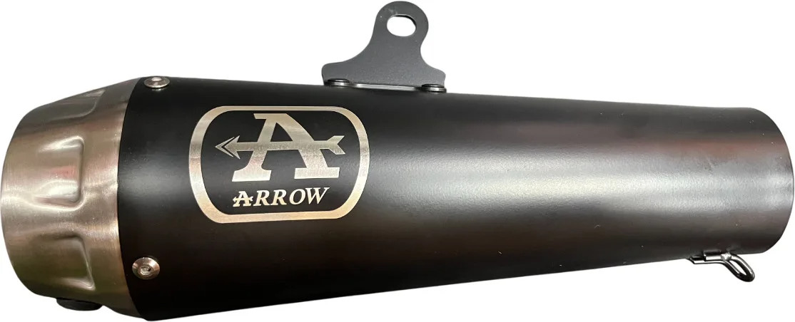 Arrow Exhaust Slip-On Muffler with DB Killer Stainless Steel Sports Silencer