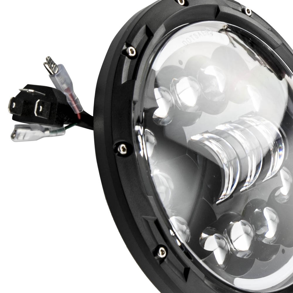 7 Inch 4.5 Inch 90W/40W Round LED Headlights Fog Light Hi & Lo Beam 12-24V DC