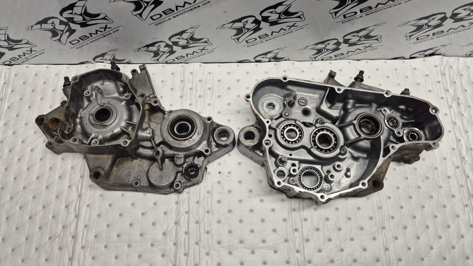 1998-2000 Suzuki RM125 Genuine Crankcases In Good Used Condition