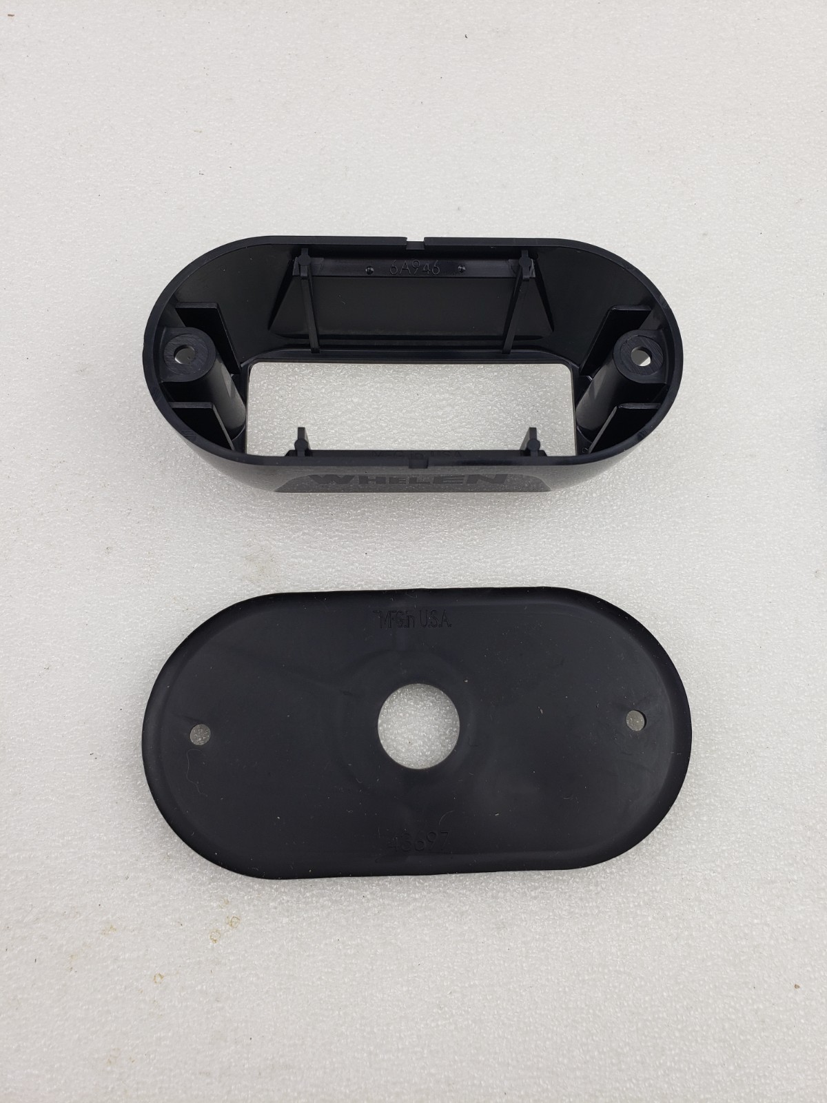 Whelen 11-76A946-000 Black Mounting Flange for LINZ6 Surface Mount LED Lighthead