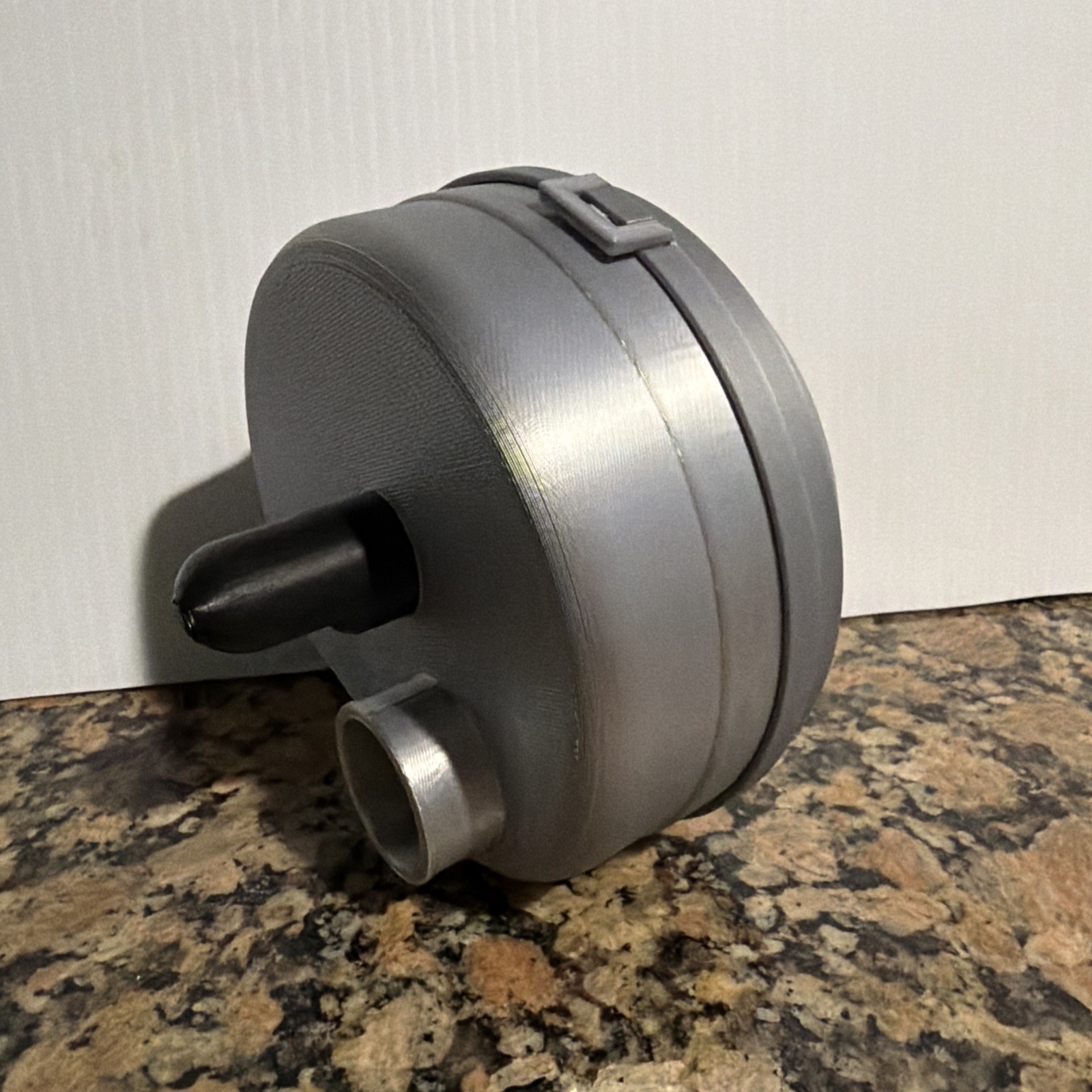 Suzuki FA50SHUTTLE Air Box 3D Printed From Silver and Black PETG Filament .