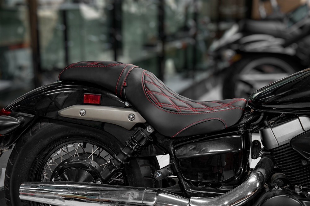 For Honda Shadow Spirit VT750C2 2007-2014 – Red Diamond One-Piece Seat Cushion