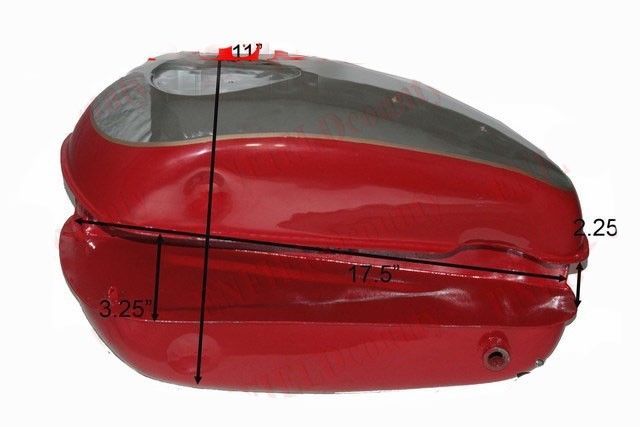 1960 Reproduction BSA C15 B40 SS80 SS90 Petrol Tank Raw Metal Ready to Paint S2u