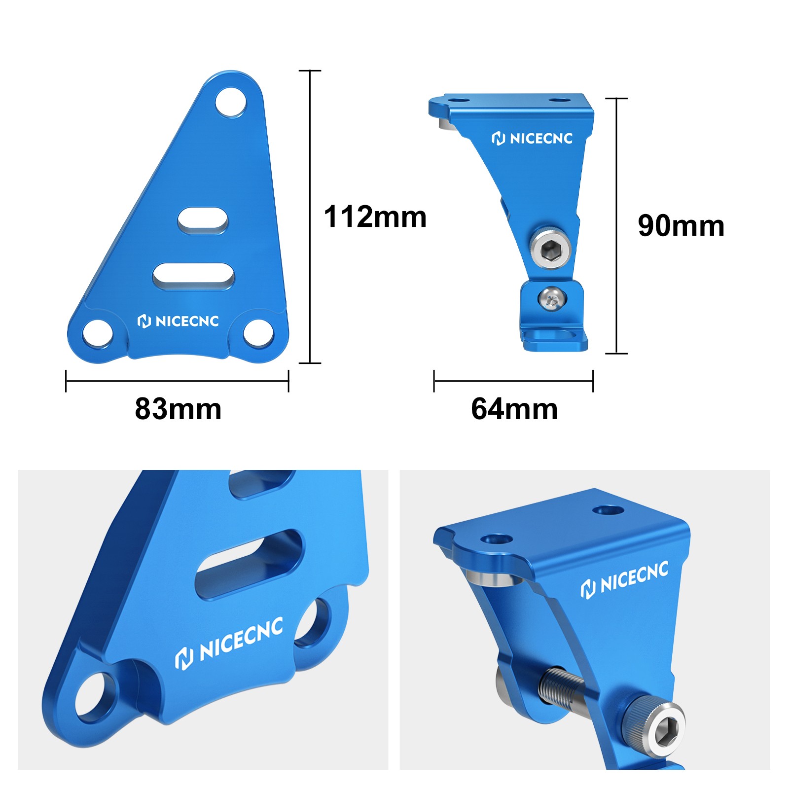 3-Pack Engine Stay Brackets Mount Holder For Yamaha YFZ450X 10-11 YFZ450R 09-25