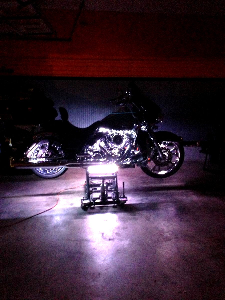 (4) White LED Accent Light Kit – Engine Fairing Body Glow Lighting for Harley