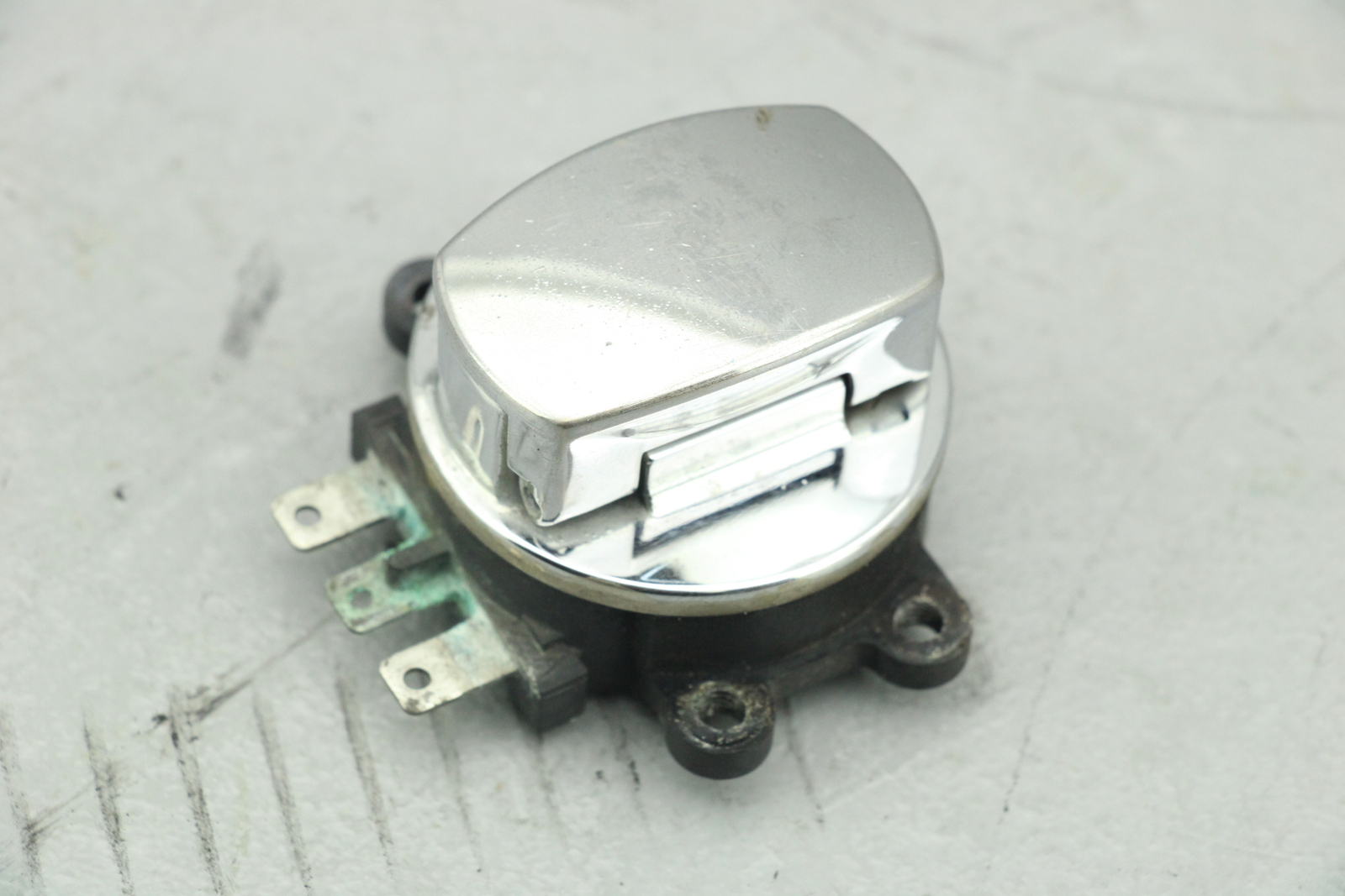 2007 Harley Road King Ignition Switch Lock Knob w/ KEY CHROME
