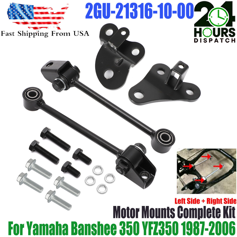 Complete Motor Mounts & Bolts Upper Lower Front Rear For Yamaha Banshee 1987-06