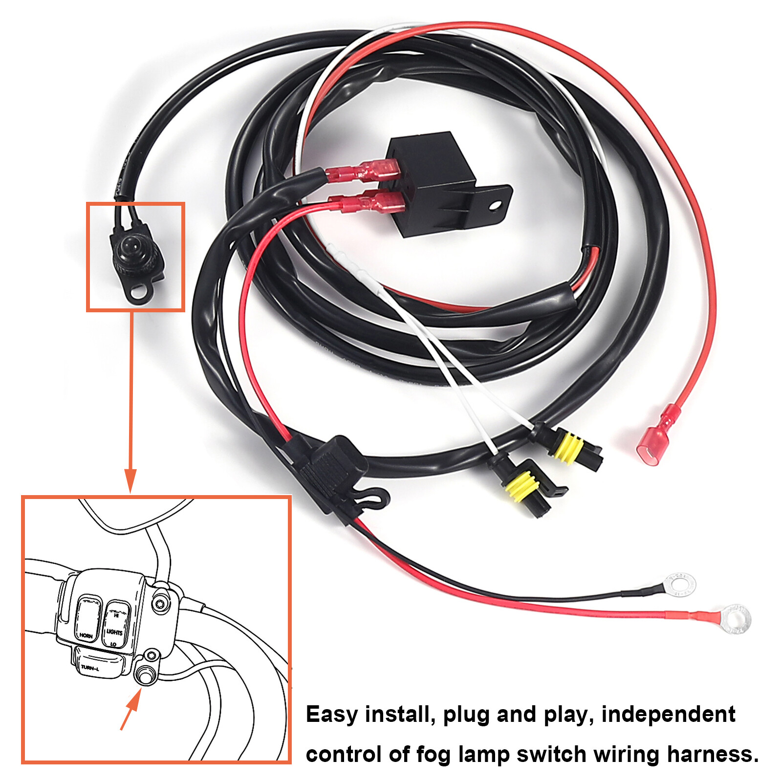 4.5″ LED Passing Light Brackets for Harley Road Glide (2008-2025)