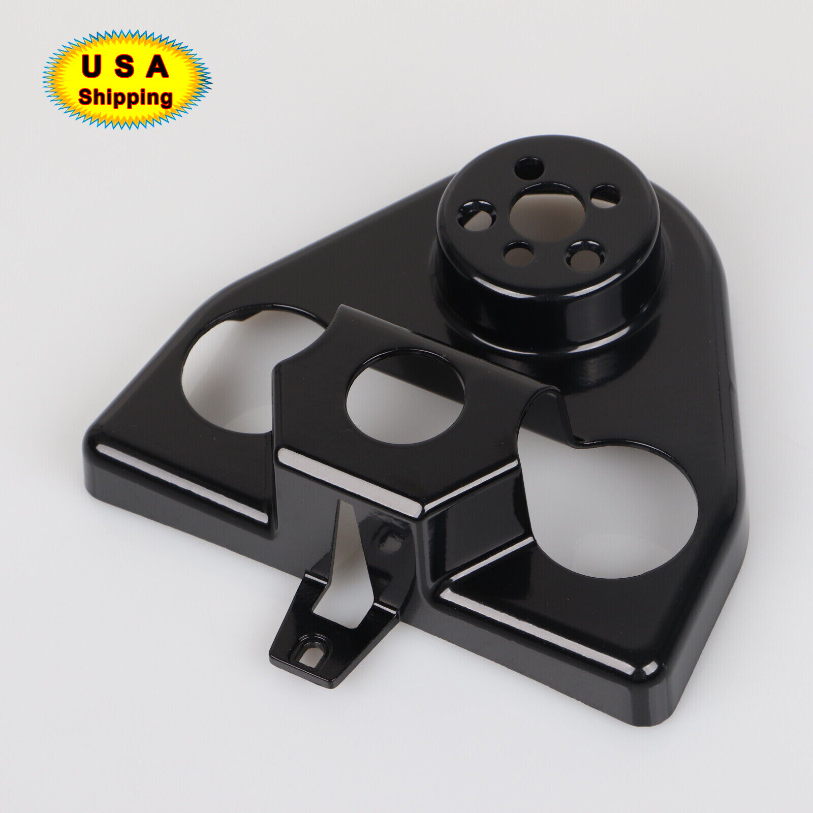 Zinc Alloy Handlebar Riser Cover Black For Harley Road King Custom FLHRS FLHR