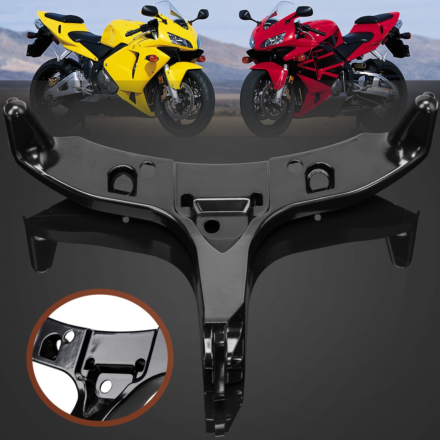 Front Upper Stay Fairing Headlight Mount Bracket For Honda CBR600RR 04 05 03-06