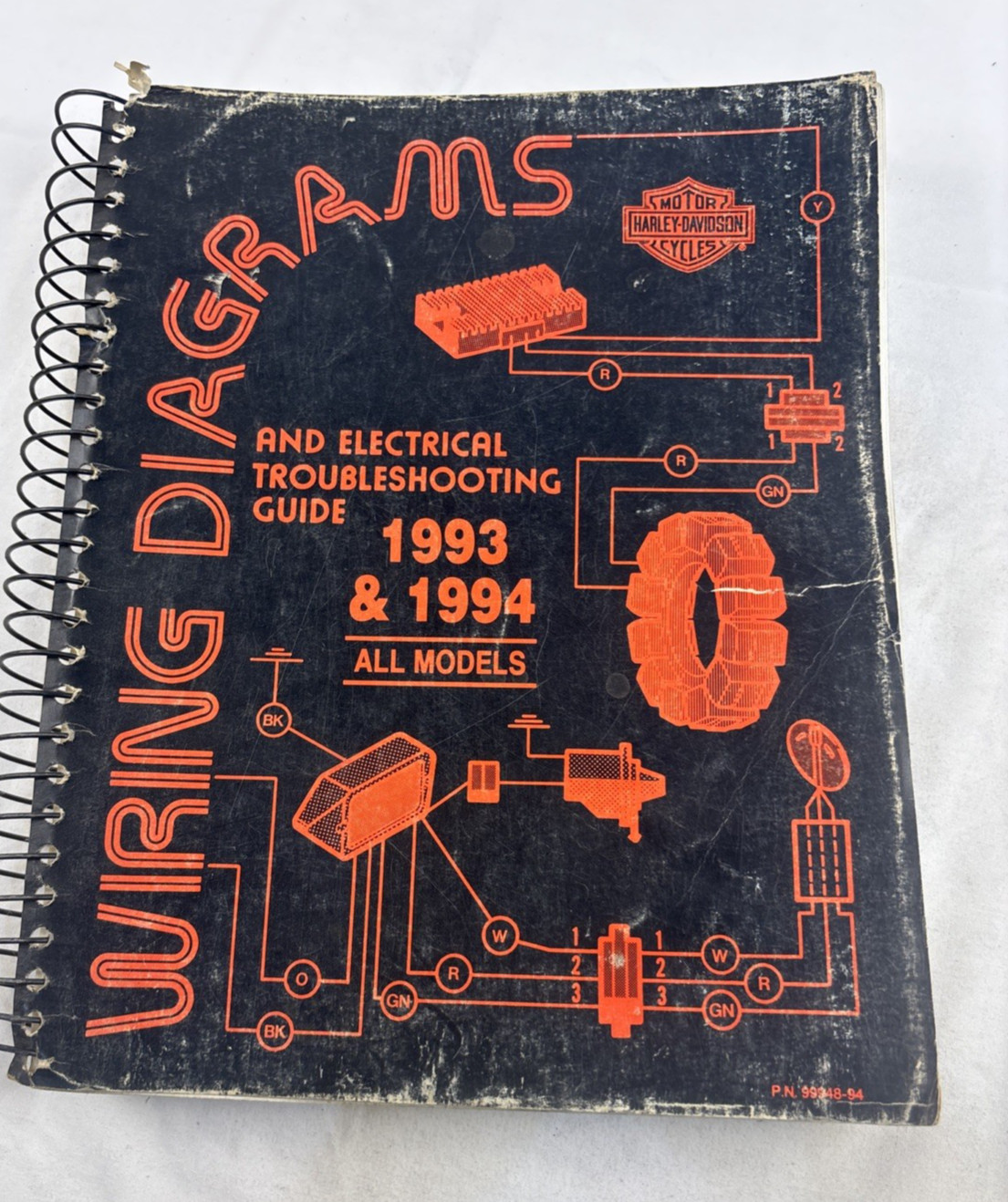 1993/1994HARLEY DAVIDSON ELECTRICAL TROUBLESHOOTING GUIDE 99948-94