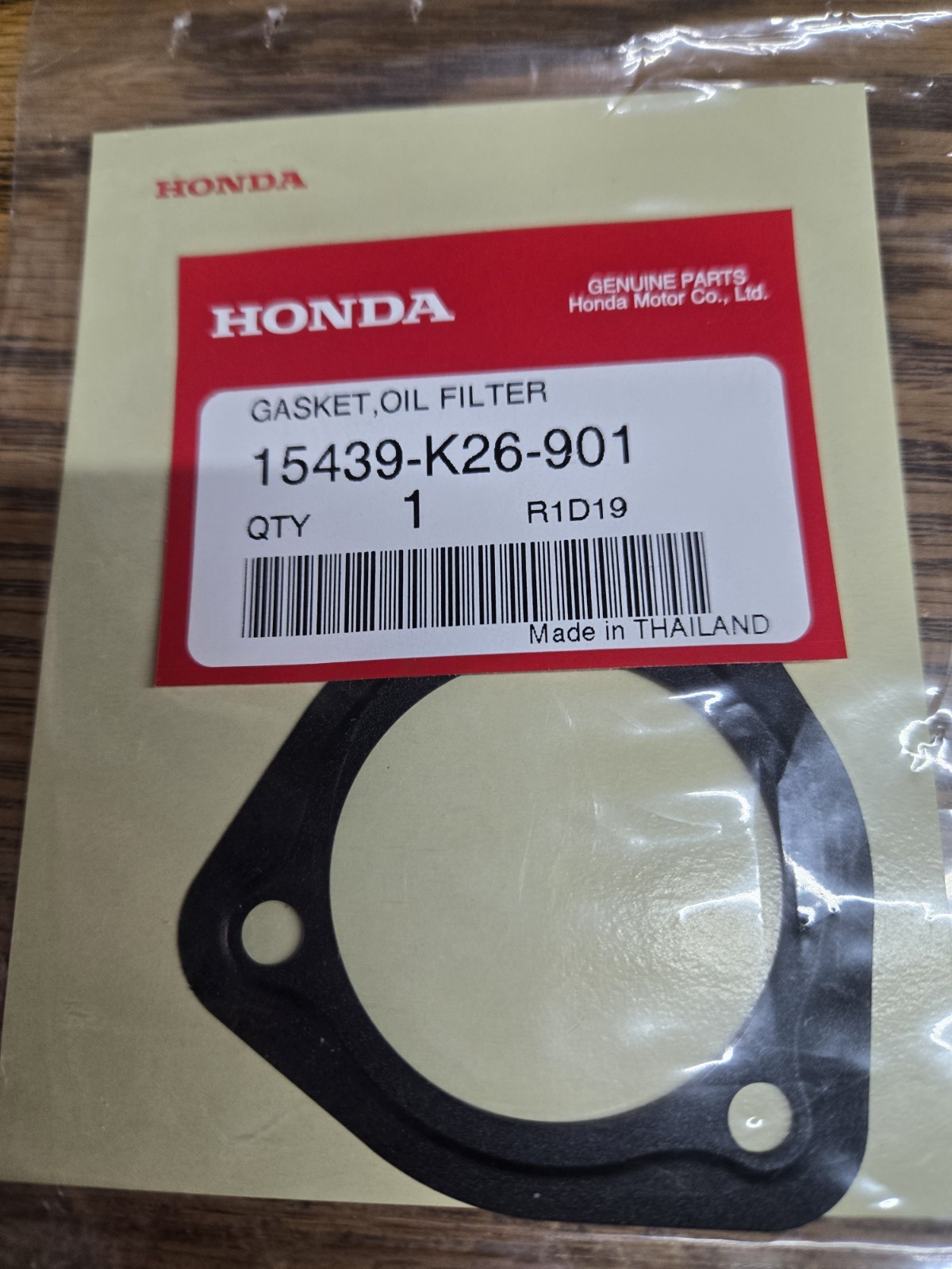 Honda OEM Oil Filter Gasket 15439-k26-901 $8.15 ‘GAS’