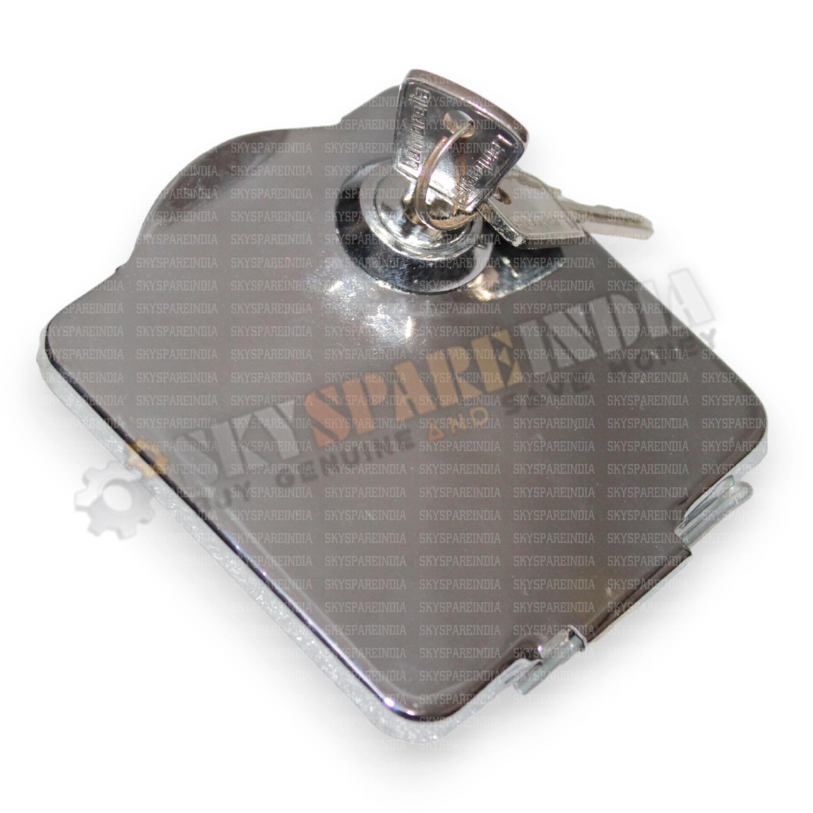 Petrol Fuel Tank Cap Outer Flap Cover For Lambretta GP Chrome With 2 Key