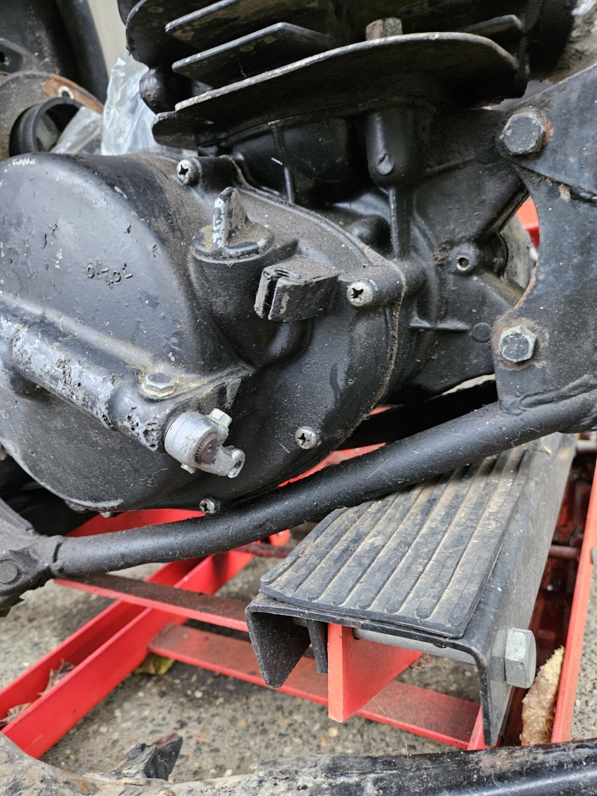 1976 Kawasaki KX250 Engine Motor Complete KX 250 1974 1975 Parts Or Rebuild