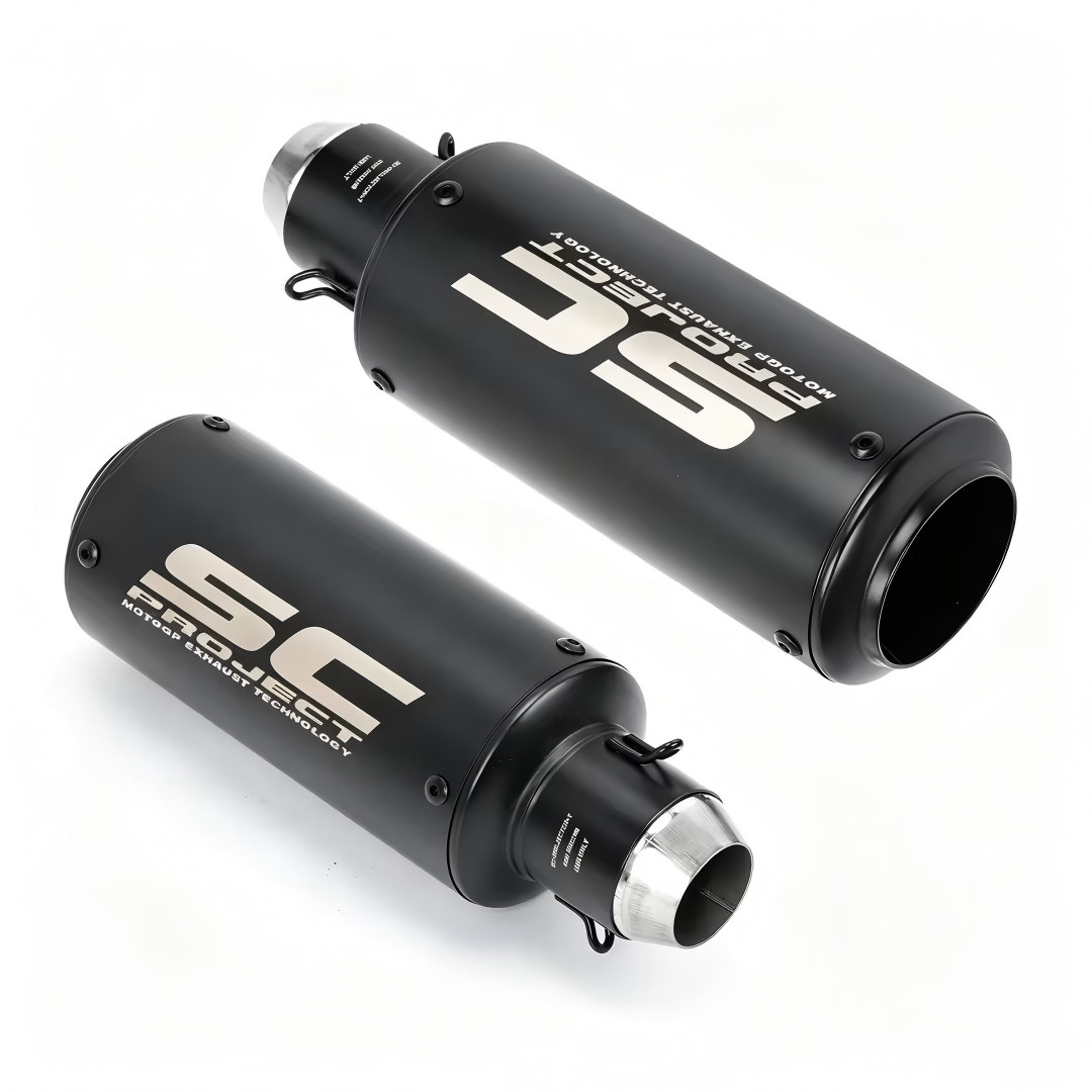 ZX4R 2023-2026 for Kawasaki Ninja ZX4RR ZX25R Slip On Exhaust Black Muffler Tips