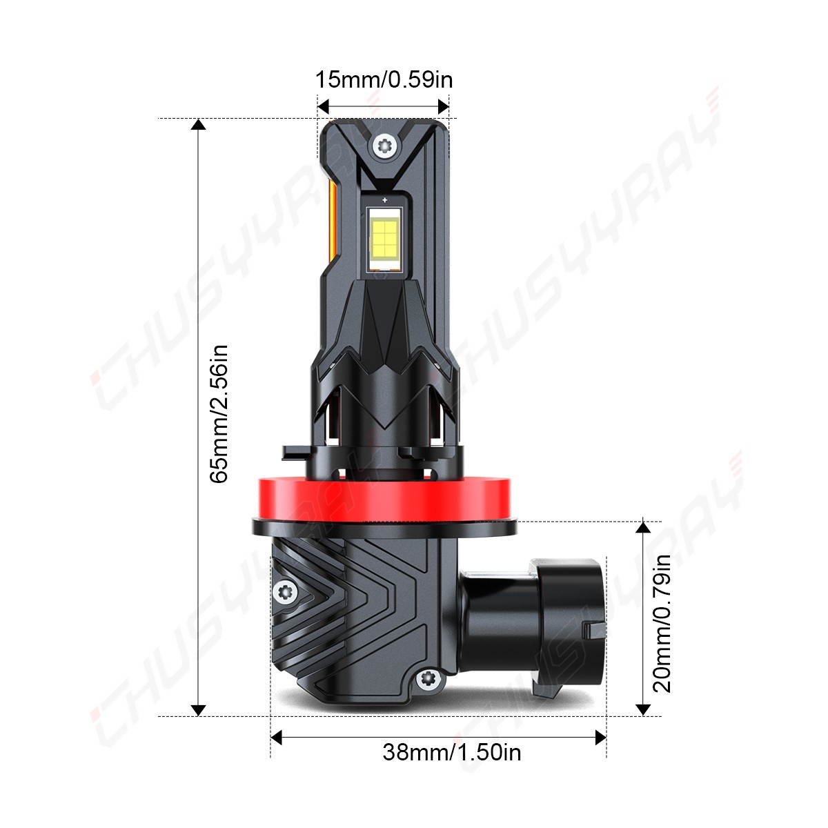 For Suzuki Vstrom DL1000 DL650 4pcs H7+H11 Combo LED Headlight Bulbs 6000K White