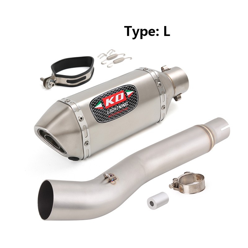 Muffler Silencer Tip Mid Link Slip-on Exhaust System For Honda CBR250R 2011-2016