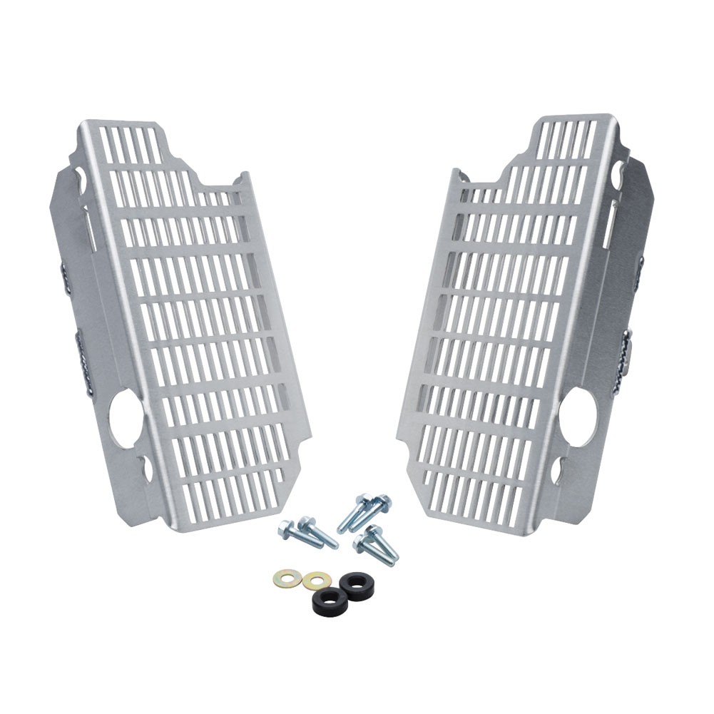 Flatland Racing Radiator Guards Silver For HONDA CRF250R CRF250X