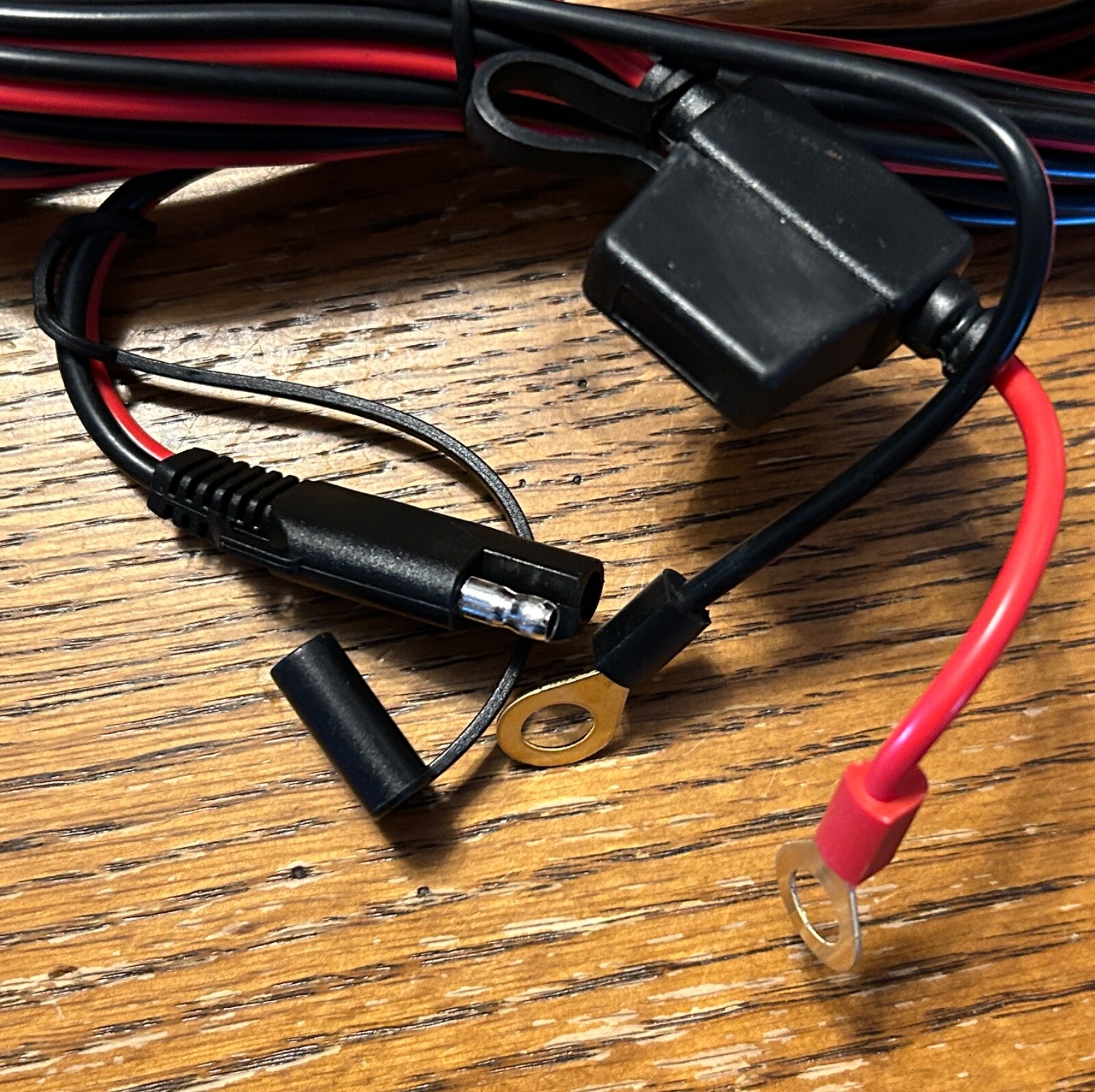 Motorcycle Battery Charger Cord Plug For Tender Cable Quick Connect Extension 15