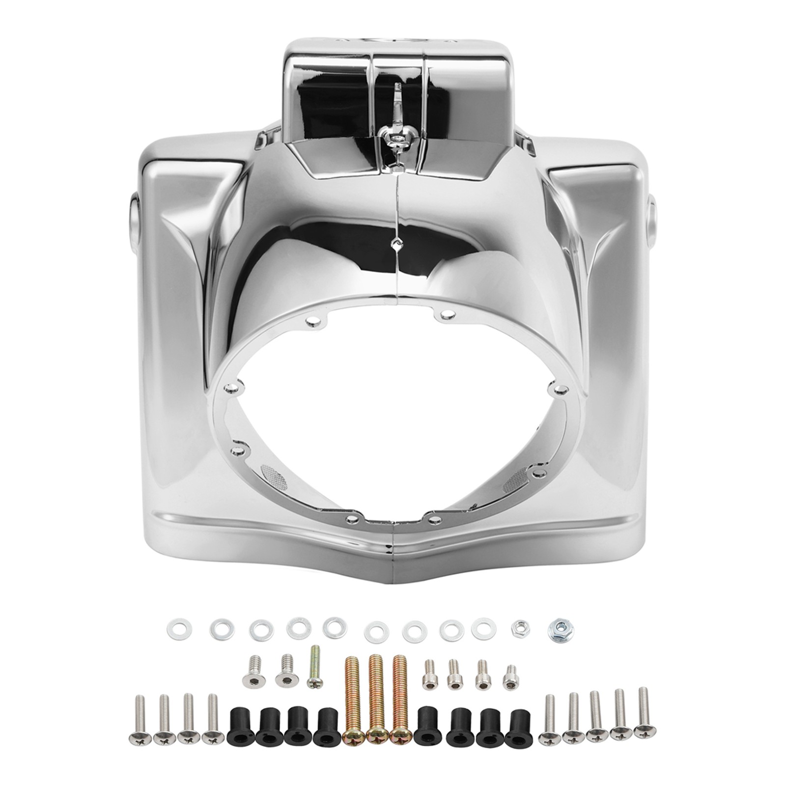 7″ Round Headlight Nacelle Housing Cover Fit For Harley Road King FLHR 2014-2025