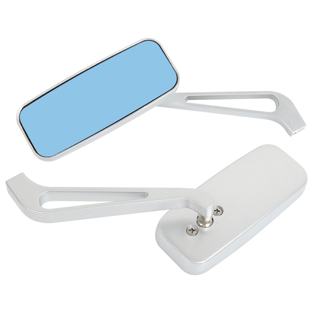 8mm/10mm Rectangle Motorcycle Rearview Side Mirrors For Honda Ruckus 50 NPS50