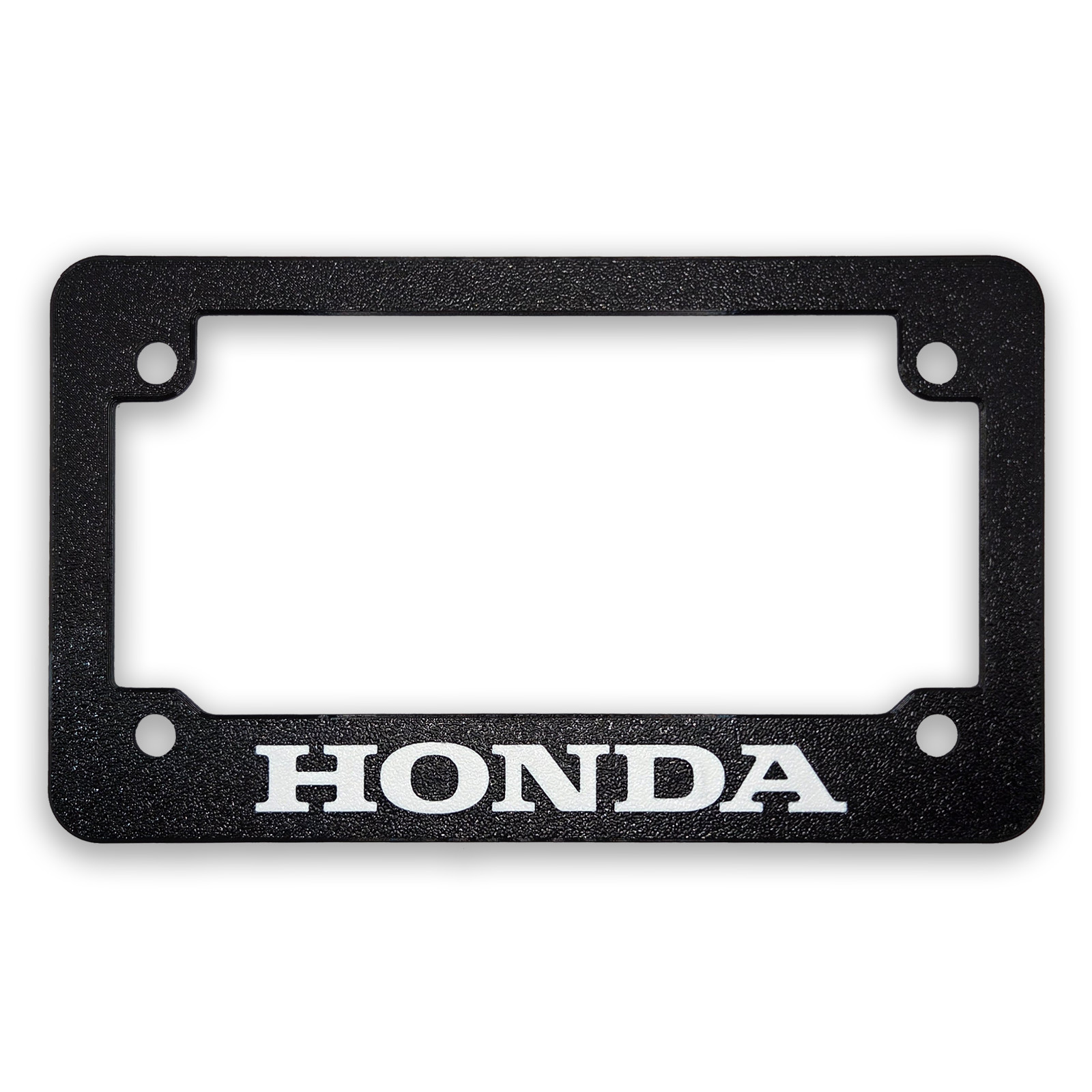 For Honda MOTORCYCLES Textured Motorcycle License Plate Frame (ALL MODELS YEARS)