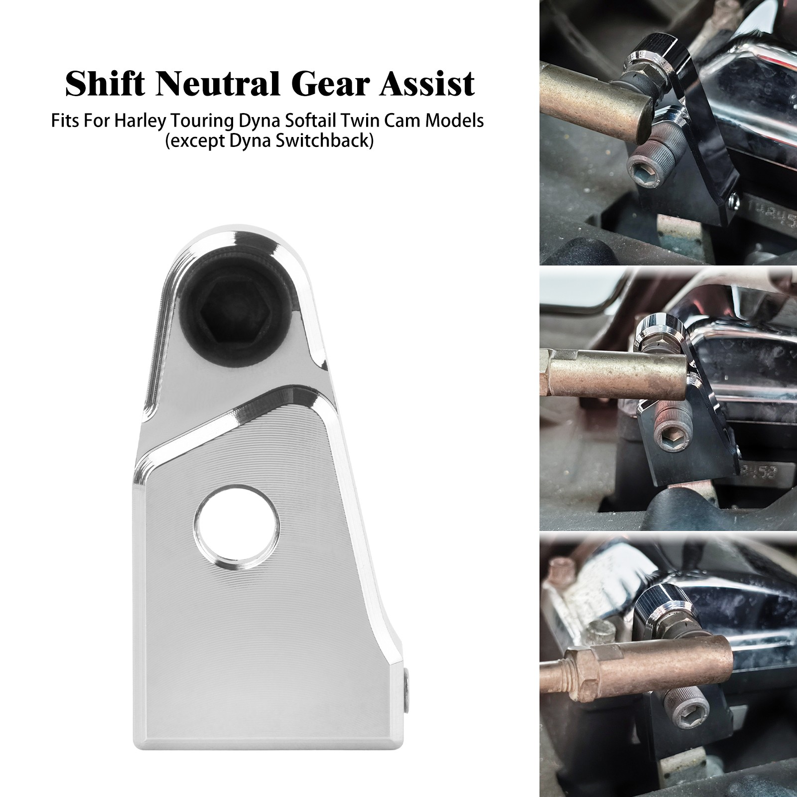 Chrome Aluminum Transmission Booster Gear Shift Assist For Harley Twin Cam Dyna