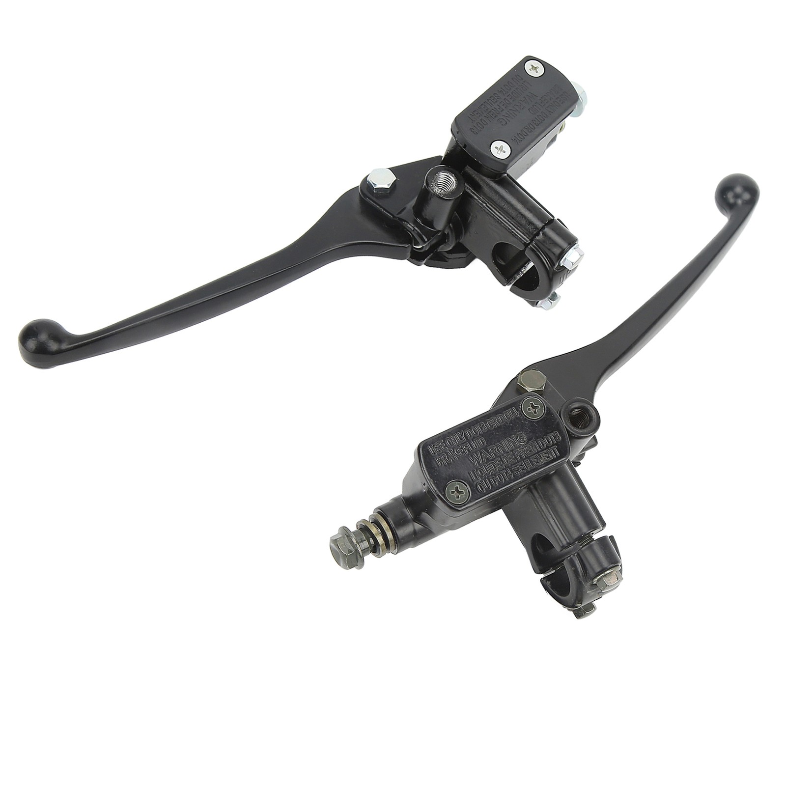 1 Pair 22mm/0.87in Brake Clutch Master Cylinder Lever Black For Gy6 50 110