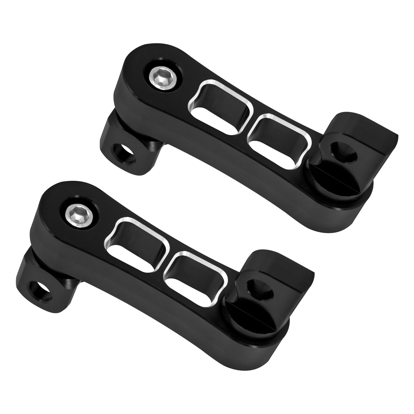 CNC Aluminum Foot Pegs Male Mount Extensions For Harley Touring Dyna Sportster