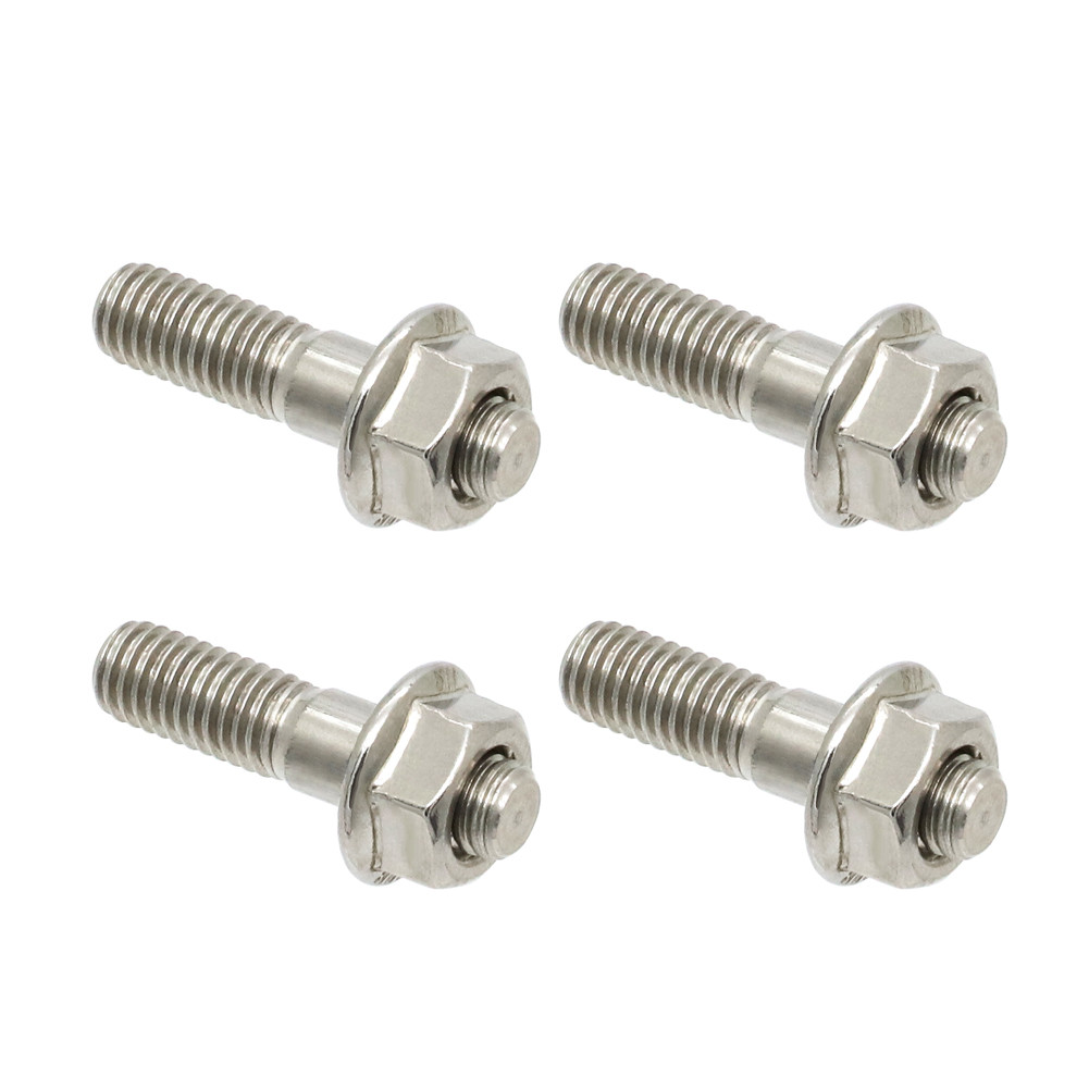 4PCS Exhaust Studs Flanget Nut Stainless Steel For Yamaha Suzuki Kawasaki Z1000