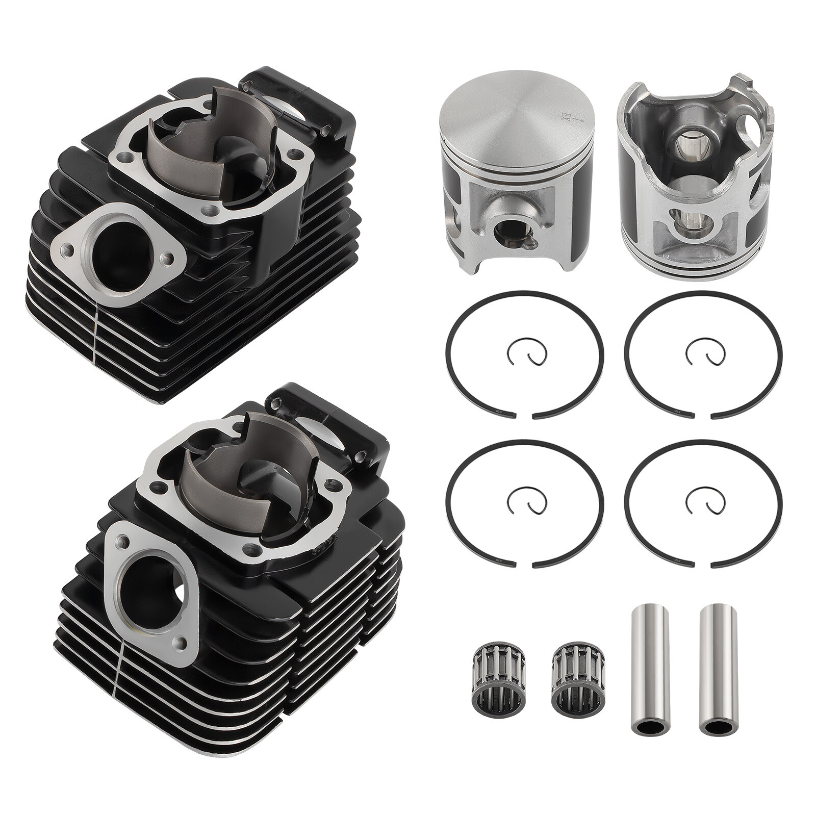 347cc 64mm Engine Cylinder Head Piston Top End Kit for Yamaha RD350 1973-1975