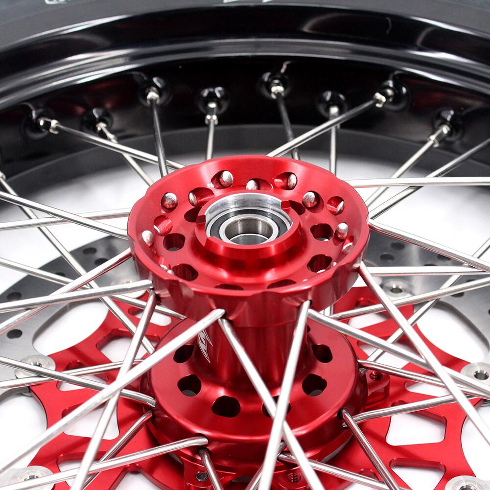 KKE 17”inch Supermotard Wheels Fit Honda CRF250X 2004/ CRF450X 05-18 CST Tyres
