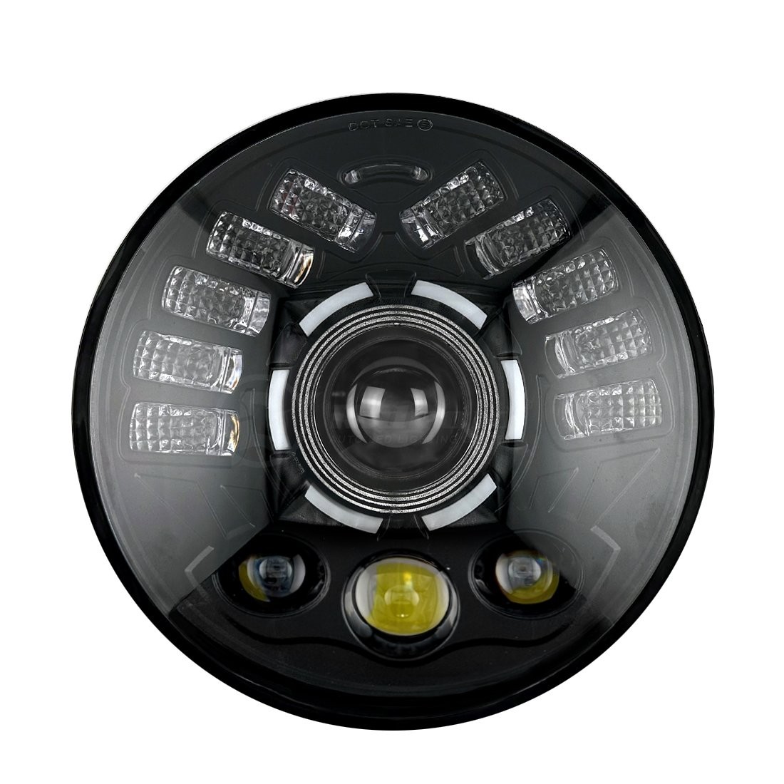 7″ inch 150W LED Headlight DRL Projector for Harley Davidson Street Glide FLHX
