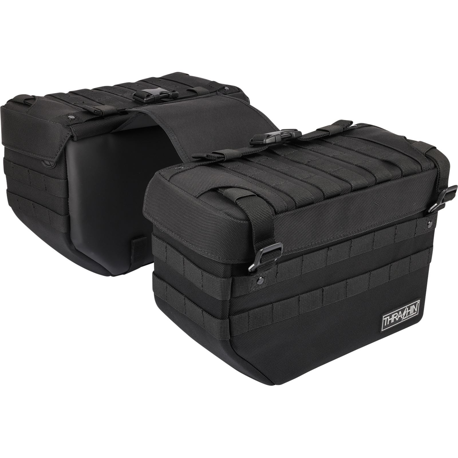 Thrashin Supply Company Expedition Saddlebags – Black TSB-008