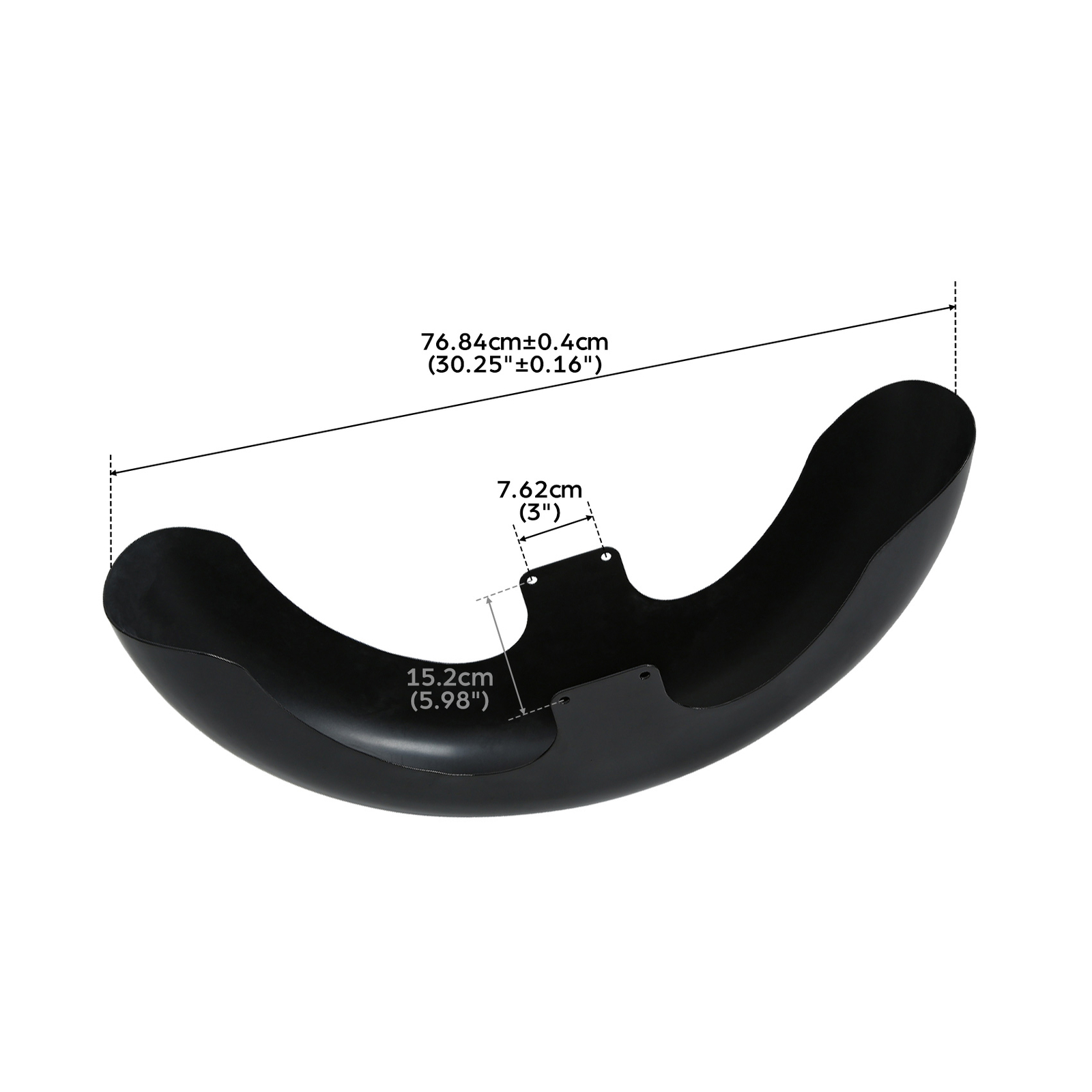 23″ Wrap Unpainted Front Fender Fit For Harley Road King Street Glide Bagger