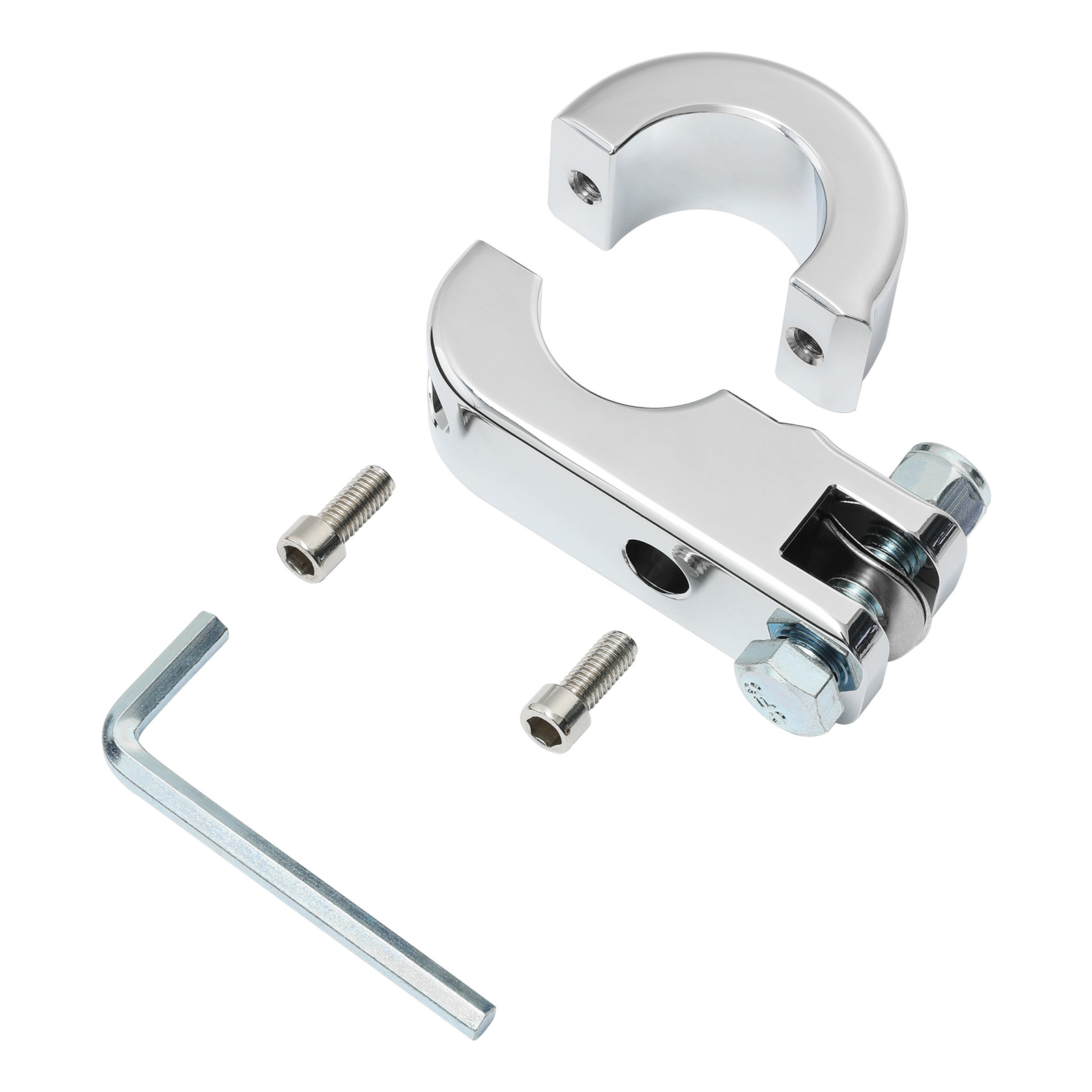 Motorcycle Highway Crash Bar Mount Foot Peg Clamp 1.25″ Fit For Harley