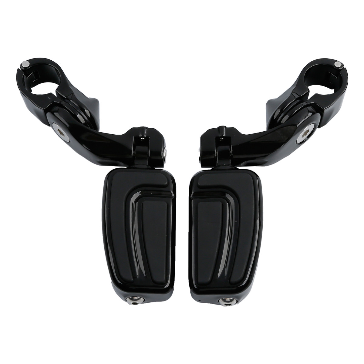1.25” 32mm Highway Short Angled Mount Foot Pegs Fit For Harley Softail Deluxe