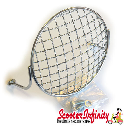 Headlight Grill Vespa (Chrome) (PX80-200/PE/Lusso/T5 Classic)