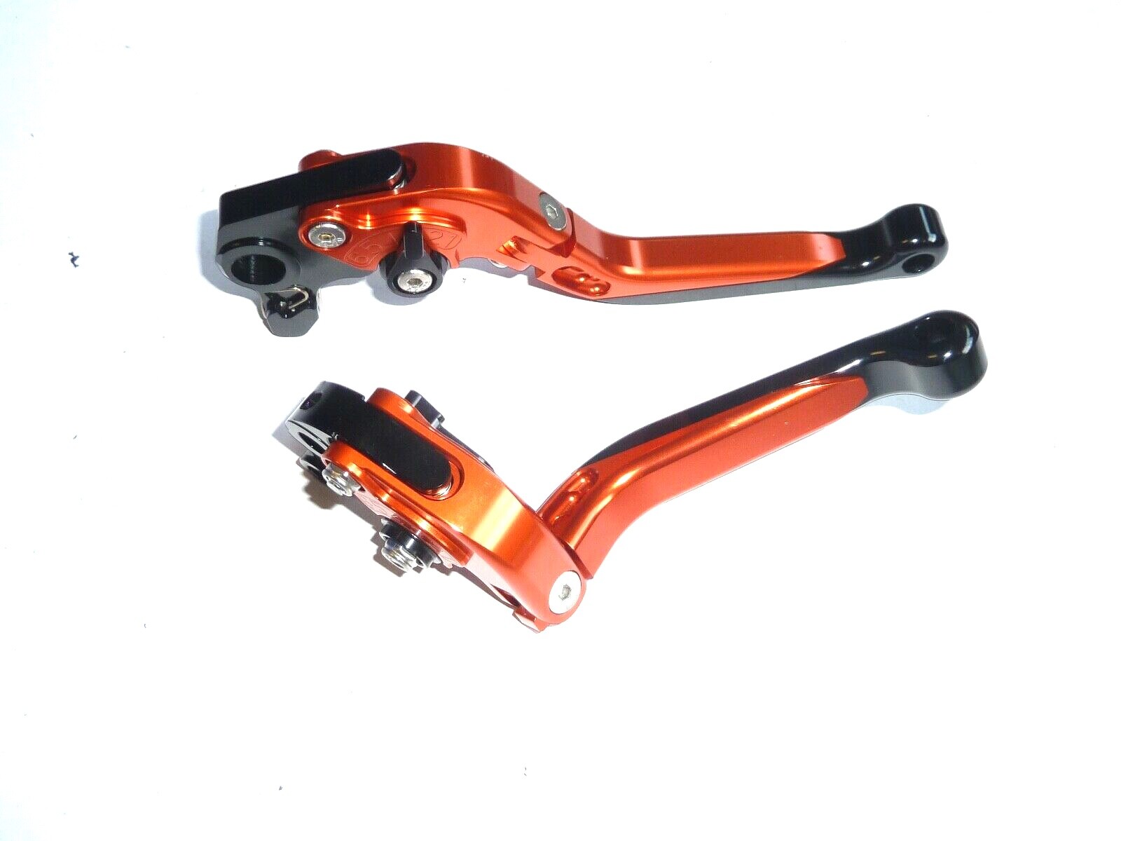KTM 690 DUKE 2012-2013 BRAKE CLUTCH ORANGE FOLDING LEVERS ROAD RACE TRACK TS361