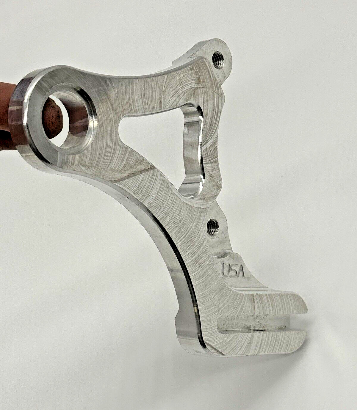 USA-MADE RAW BILLET 87-99 SOFTAIL REAR BRAKE CALIPER BRACKET HARLEY NO REDUCER