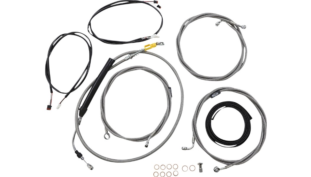 LA Choppers Complete Plug and Play Cable Kit – 18in.-20in. – ABS – LA-8058KT3-19