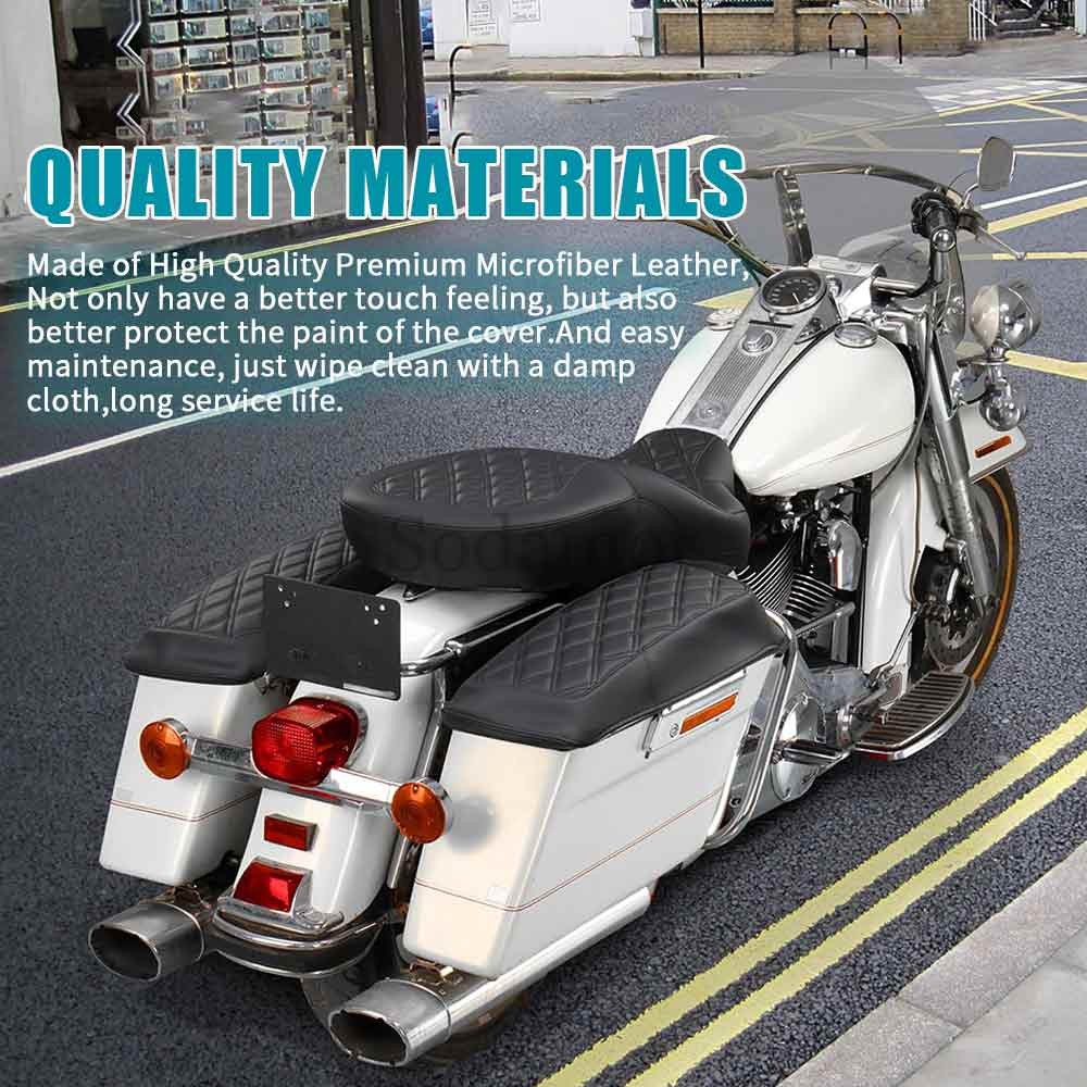 Saddlebag Lid Covers Fit for Harley-Davidson Touring FLHX FLHR FLTRX 2014-2024