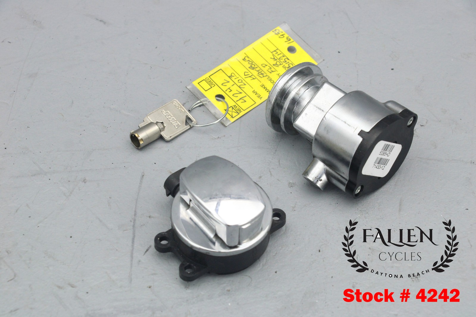 2013 Harley Dyna Ignition Switch Knob & Fork Lockset Assembly + KEY VIDEO #4242